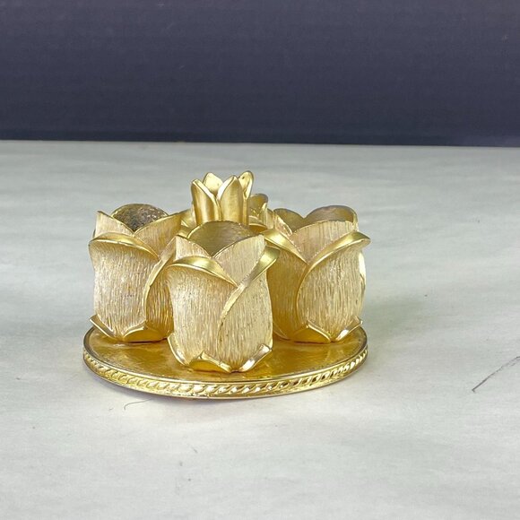 Vintage Avon Golden Vanity Rose Lipstick Holder - Picture 3 of 12
